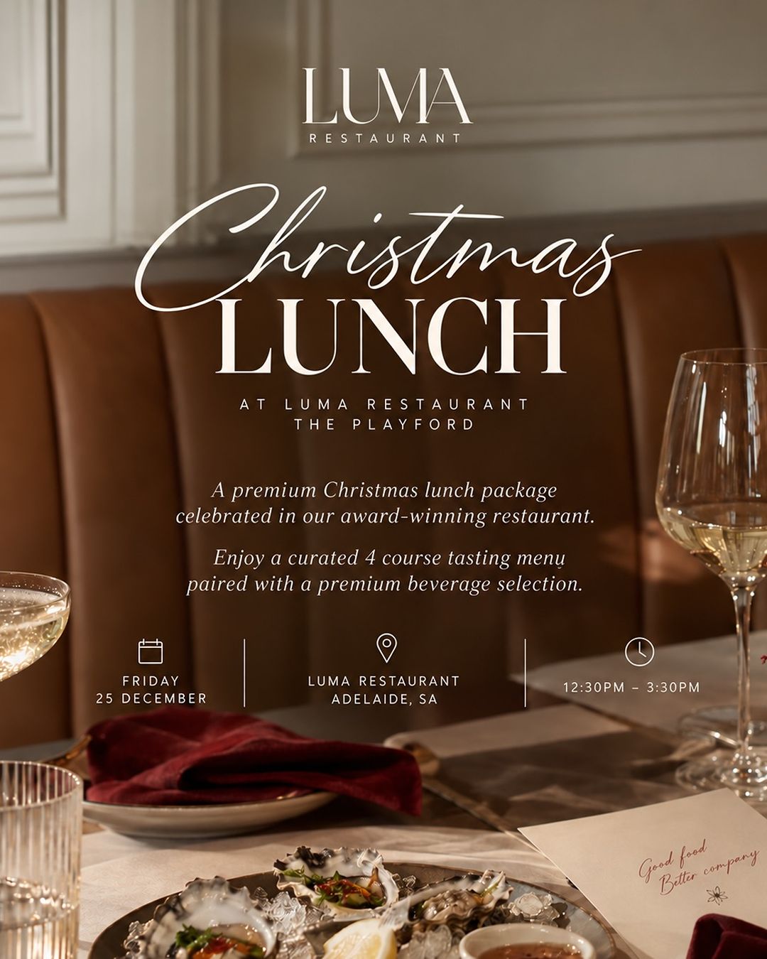 Christmas Day, beautifully hosted at Luma. ✨