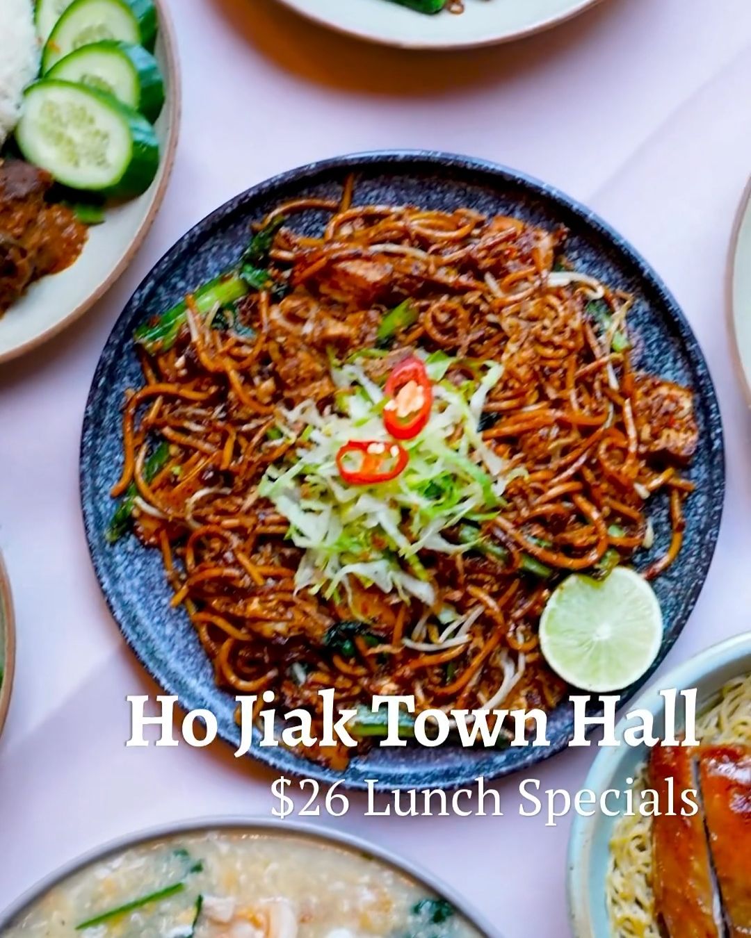 $26 weekday lunch at Ho Jiak Town Hall