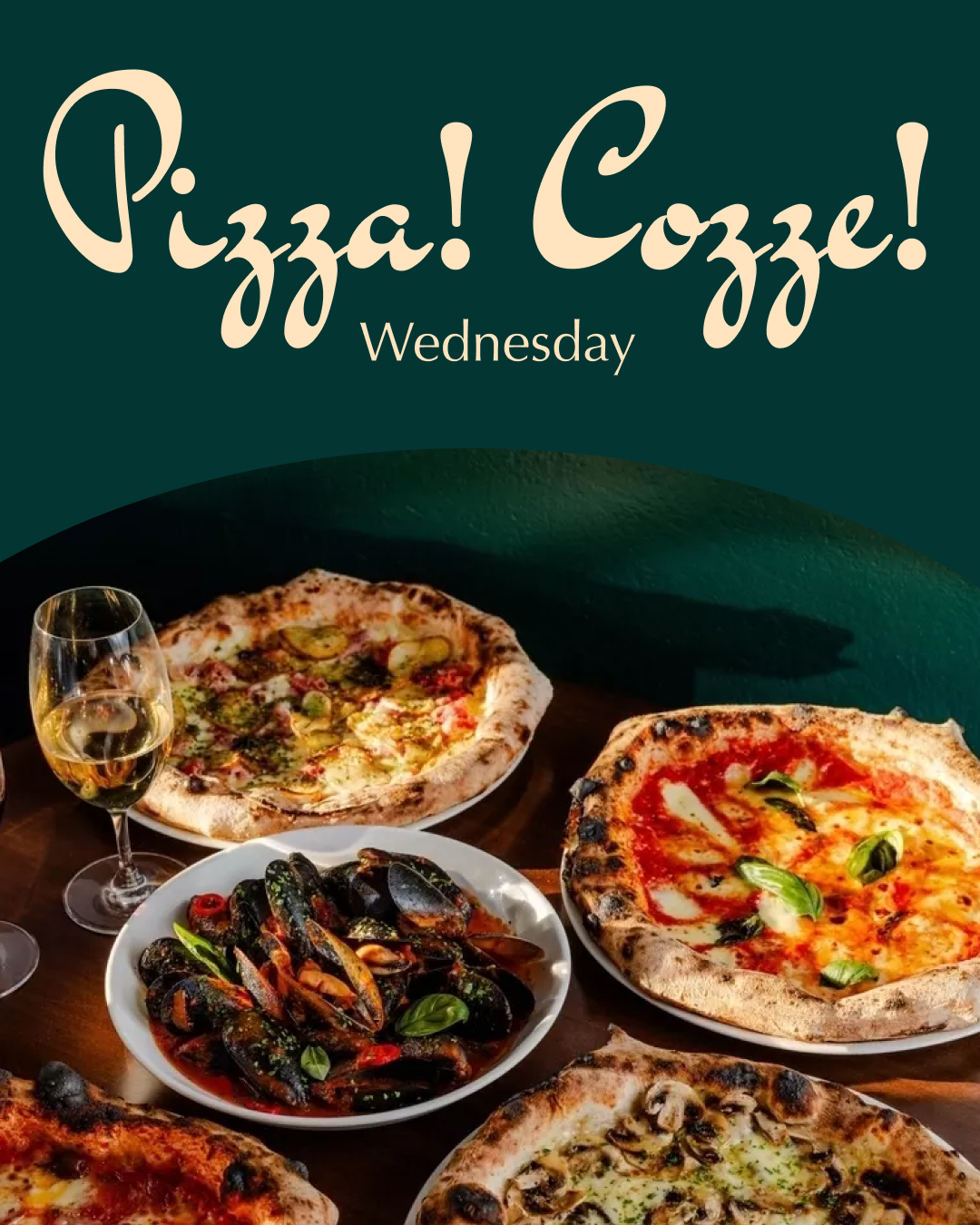 Pizza! Cozze! Wednesday! 🍕