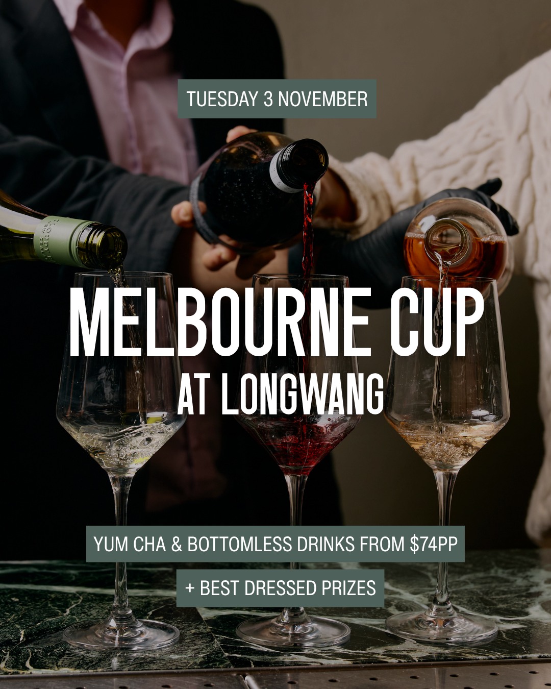 Join us on Tuesday 3 November for Melbourne Cup celebrations at Longwang!