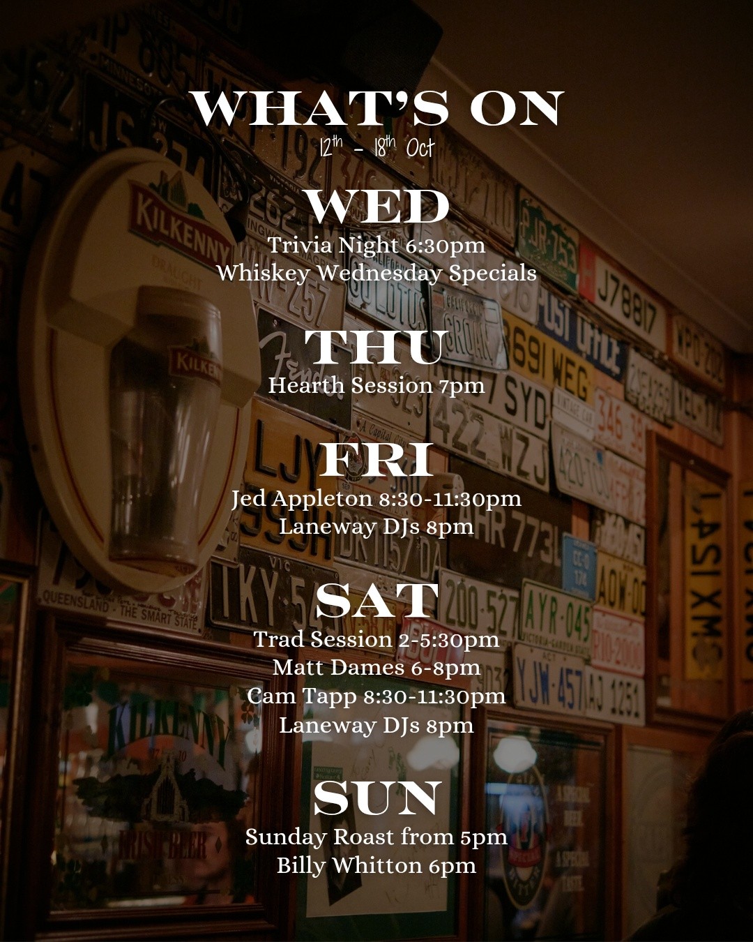 What’s On at the New Sydney Hotel
