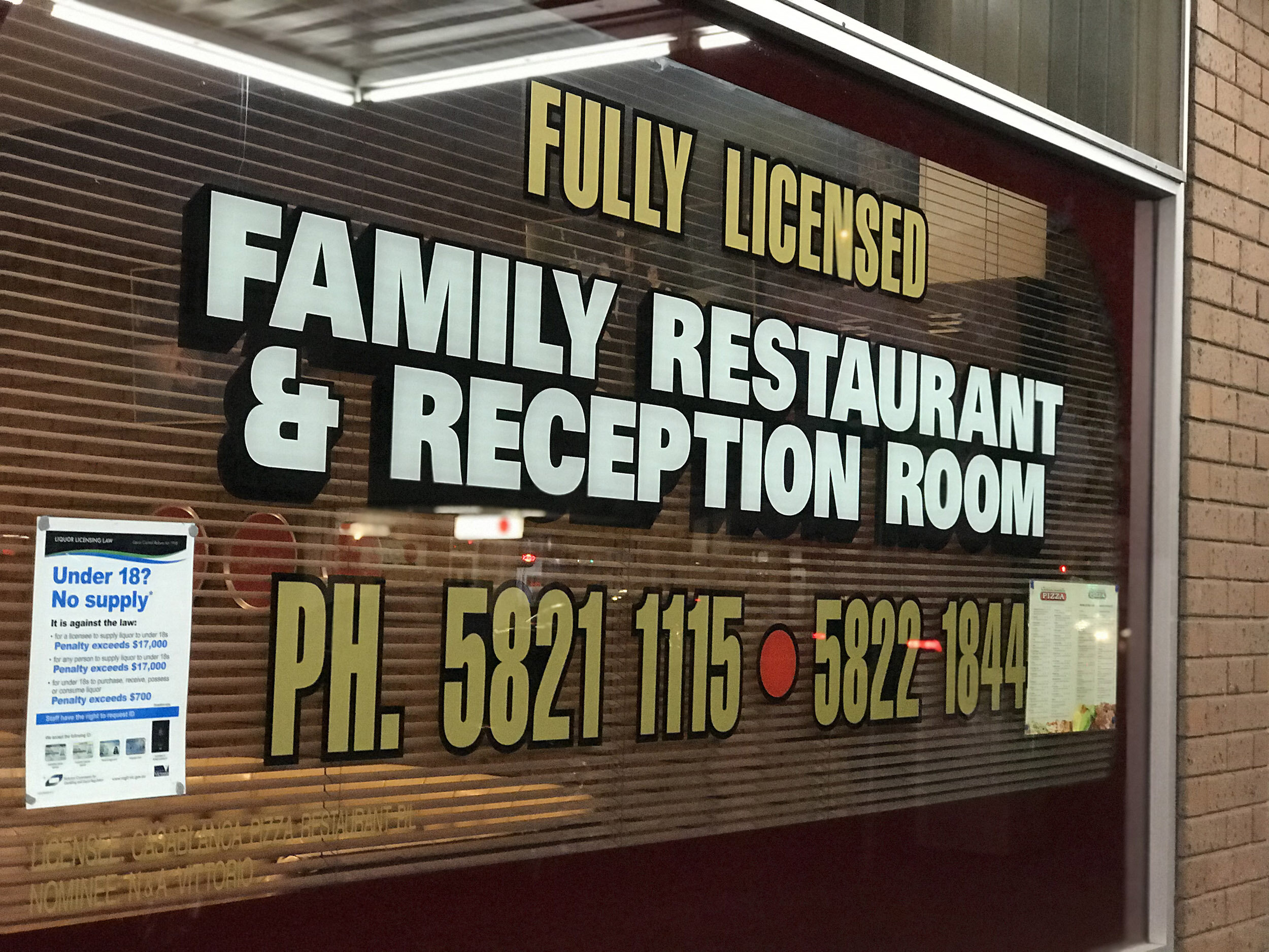Casablanca Pizza & Pasta Restaurant
