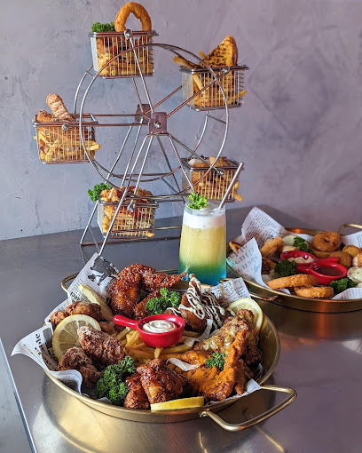 BUFWIN —chicken buffet & beer. Halal food