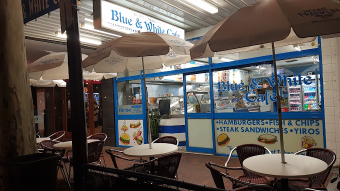 Blue and White Cafe