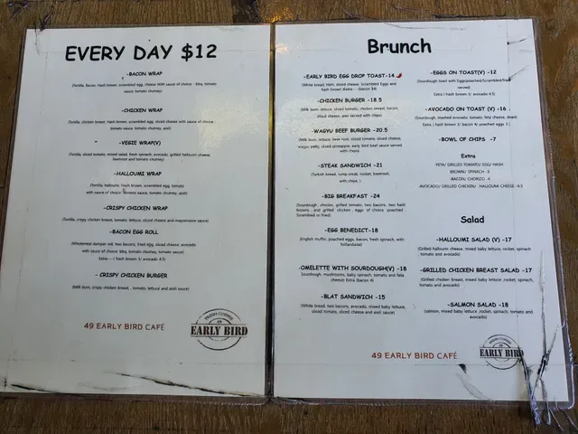 49 Cafe Early Bird Epping