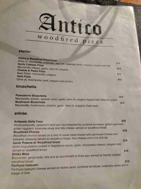 Antico Woodfired Pizza