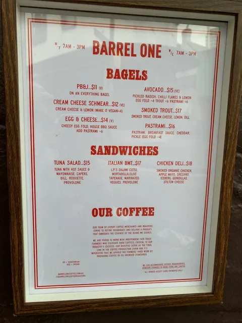 Barrel One Coffee Roasters Potts Point