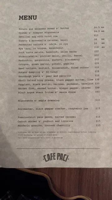 Cafe Paci