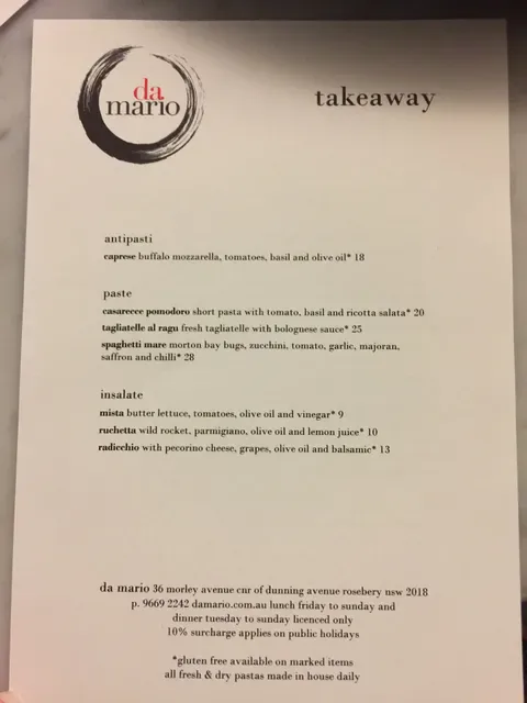 Da Mario Restaurant