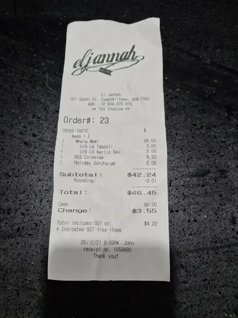 El Jannah Chicken Campbelltown