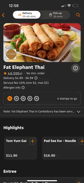 Fat Elephant Thai Canterbury