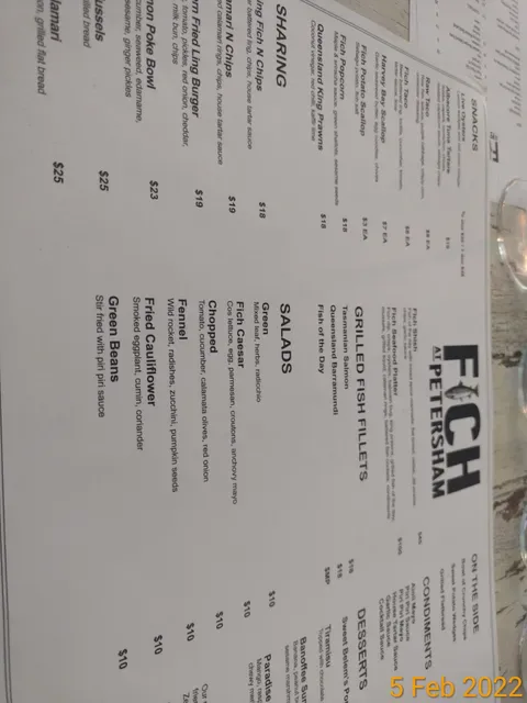 Fich At Petersham