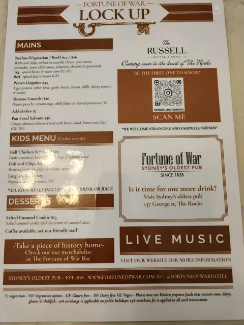 Fortune of War - Sydney's Oldest Pub