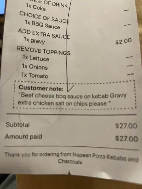 Nepean Pizza And Kebabs