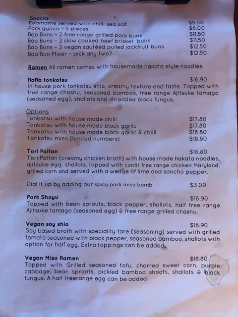 RaRa Ramen Randwick