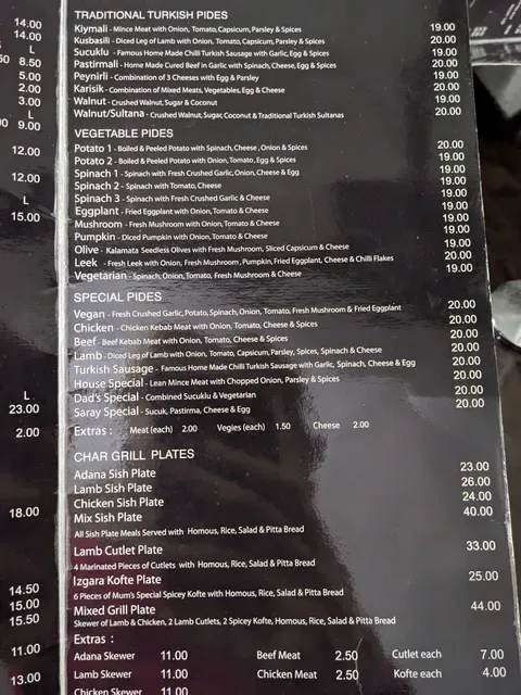Saray Turkish Pizza and Kebabs Newtown