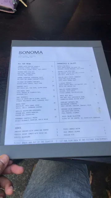 Sonoma Bakery Alexandria