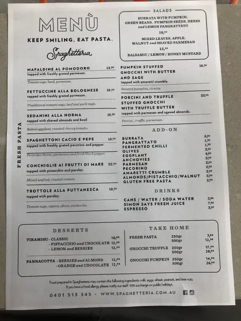 Spaghetteria Randwick