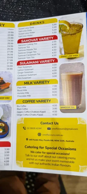 Sree Flavours Pendle Hill | Indian Restaurant
