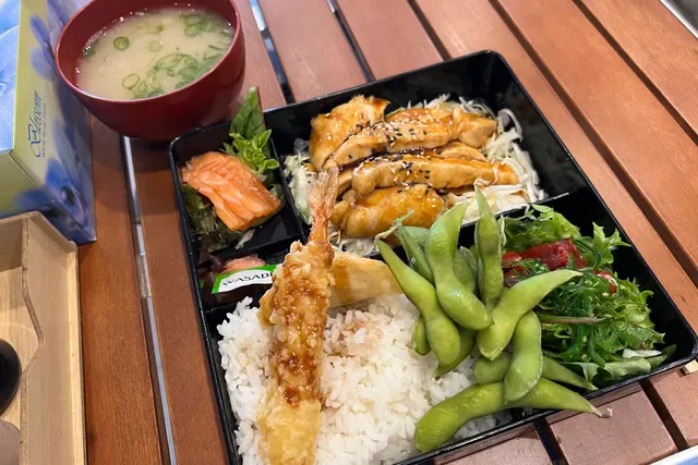sushi and bowl