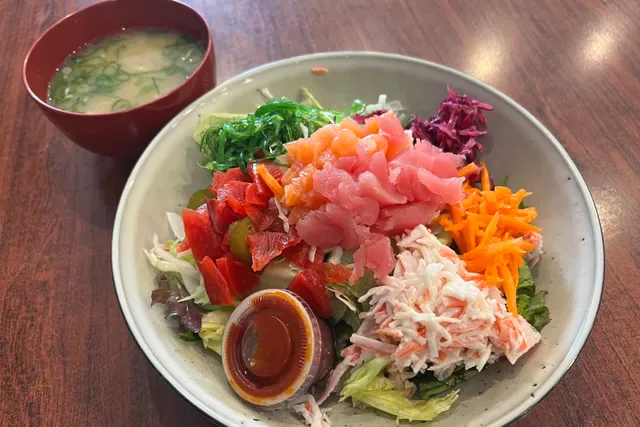 sushi and bowl