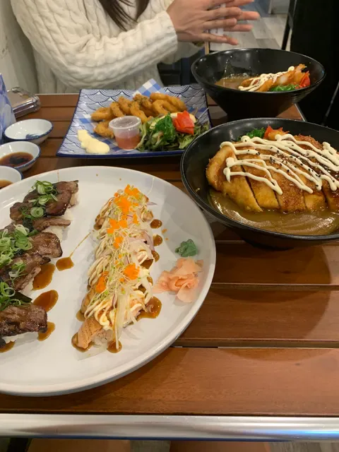 sushi and bowl