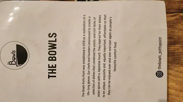 The Bowls Potts Point
