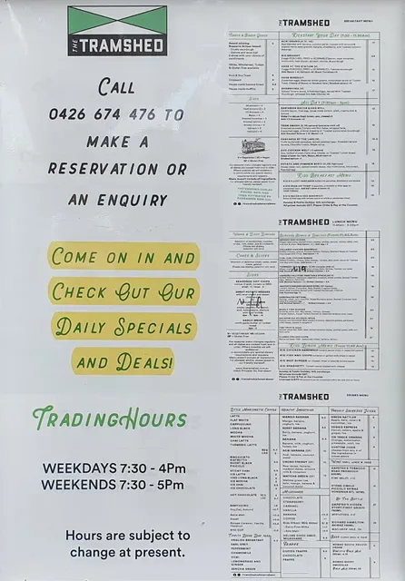 The Tramshed Cafe Narrabeen