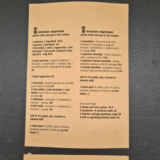 Ananas Espresso