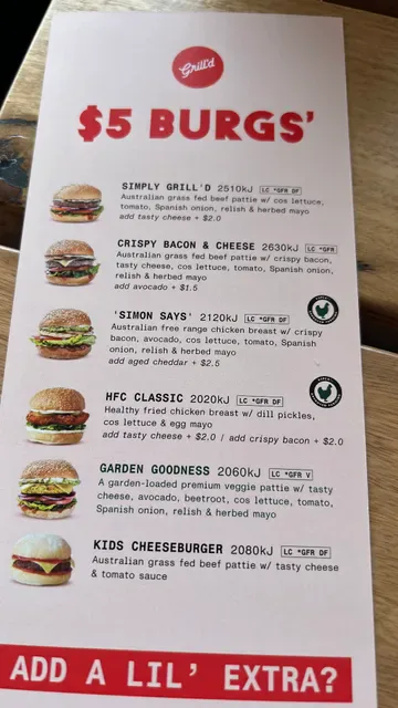 Grill'd Burgers - Mt Ommaney