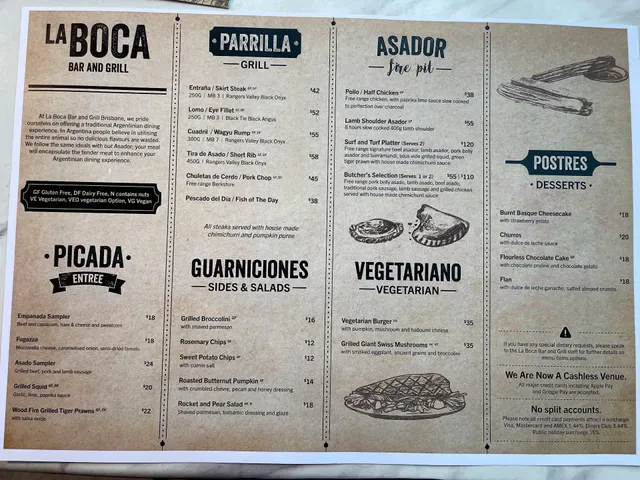 La Boca Bar and Grill Brisbane