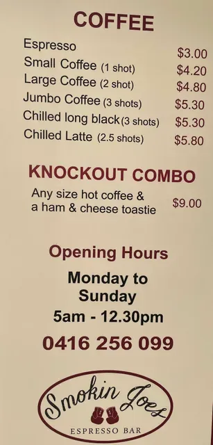 Smokin Joes Espresso Bar - Everton Park