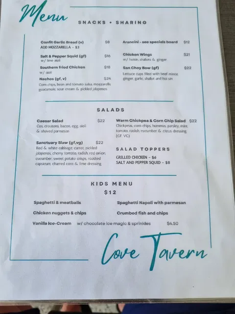 Cove Tavern & Corker Cellars Sanctuary Cove