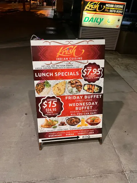 Krish Indian Cuisine Varsity Lakes
