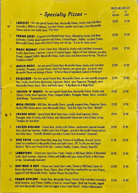 Merlin's Pizzas Palm Beach