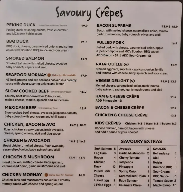 Miss Claudes Crepes Coomera