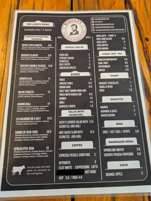 Wiseguy Espresso And Schnitzel Bar
