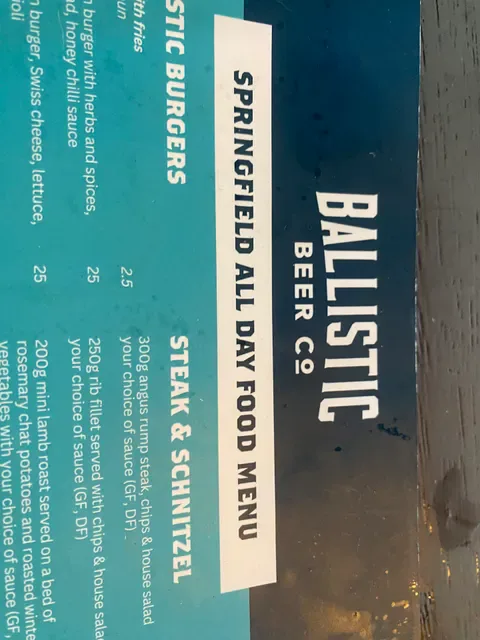 Ballistic Beer Springfield