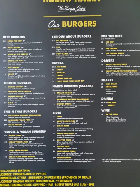 Hello Harry The Burger Joint (Birtinya)