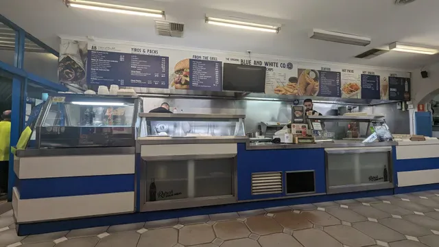 Blue and White Cafe