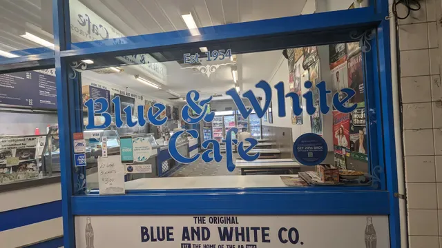 Blue and White Cafe