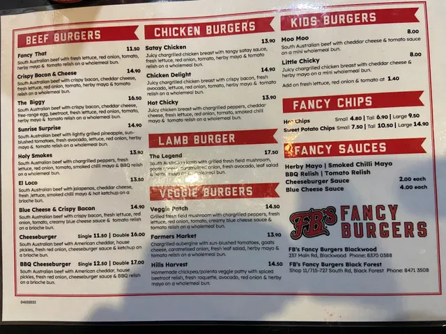 FB's Fancy Burgers