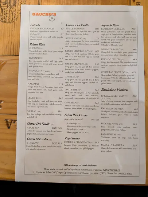 Gaucho's Argentinian Restaurant
