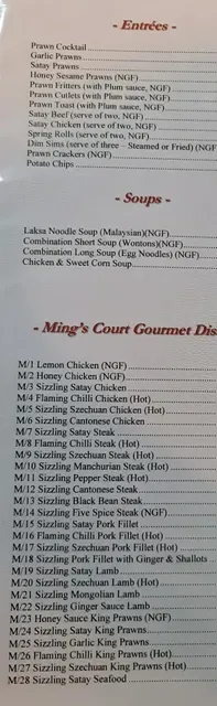 Ming's Court Chinese Restaurant