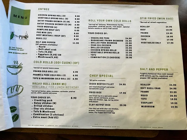Miss Pho Vietnamese Eatery