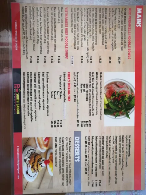 Pho South Saigon Vietnamese Cuisine