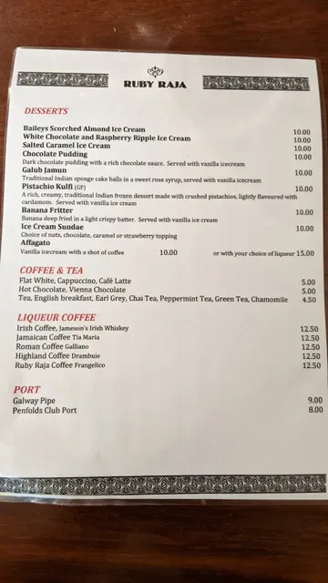 Ruby Raja Indian Restaurant