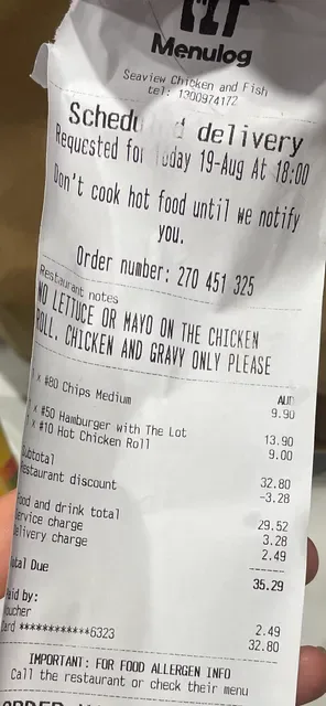 Seaview Chicken & Fish