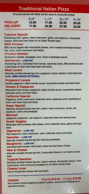 Tusmore Pizzeria and Cafe