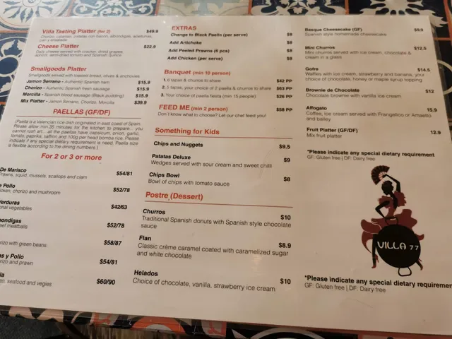 Villa 77 Spanish Tapas Bar and Restaurant